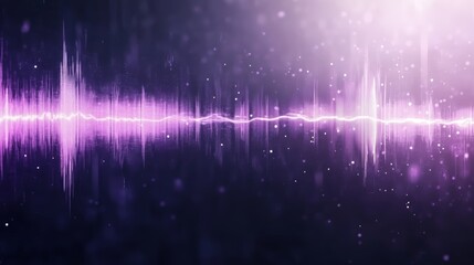 Abstract Purple Audio Wave Background