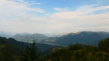 Die Hochschwabgruppe gesehen vom Pogusch