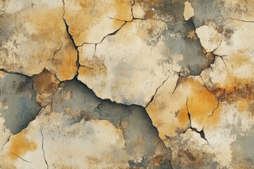 Obraz premium Cracked Earth Tones