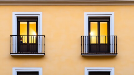 Under the soft glow of street lamps, a woman sits on the window sill of her Paris apartment, gazing thoughtfully into the nighttime streets below