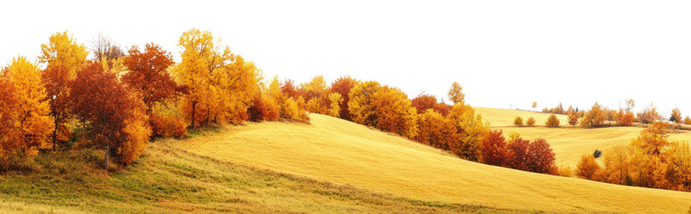 Naklejka premium PNG Autumn hills lanscape landscape panoramic outdoors.