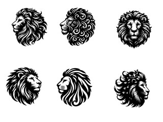 Obraz premium set of black and people