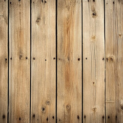 Fototapeta premium Old wooden planks create warm, rustic texture with light brown tones, perfect for backgrounds or design elements. natural grain and knots add character and charm