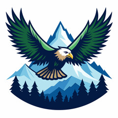 bald eagle in flight