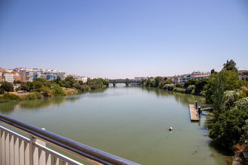 Obraz premium View of the river in Seville