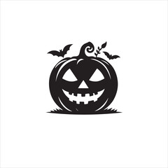 Halloween vector, and Jack-o'-lantern, Ghost, Bat, Black Cat, Spider Web, Witch Hat, Moon and Stars, Skeleton, Vampire, Zombie
