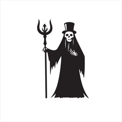 Halloween vector, and Jack-o'-lantern, Ghost, Bat, Black Cat, Spider Web, Witch Hat, Moon and Stars, Skeleton, Vampire, Zombie