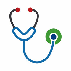 Stethoscope logo vector illustration on white background