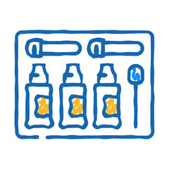 soil test kit garden tool doodle icon sketch vector. soil test kit garden tool sign. isolated symbol illustration