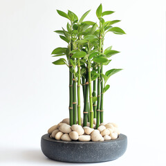 Fototapeta premium Lucky Bamboo Isolated