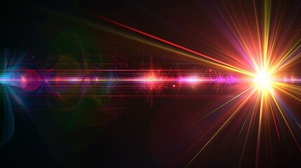 Colorful Lighting  lens flare background 