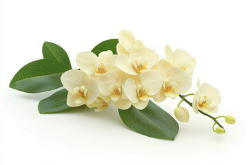Naklejka premium orchid isolated white background