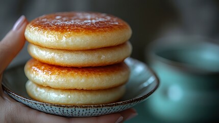 Stack of Delicious Golden Brown Pancakes