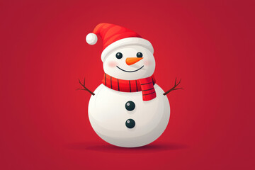 Skinny Snowman Illustration