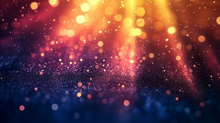 Bright colorful light rays with vibrant bokeh effects blending together, creating a vivid abstract visual background with warm gradients and radiant glow new beautiful stock image illustration AI
