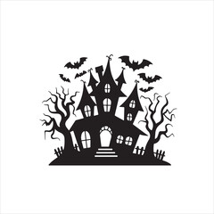 Halloween vector, and Jack-o'-lantern, Ghost, Bat, Black Cat, Spider Web, Witch Hat, Moon and Stars, Skeleton, Vampire, Zombie