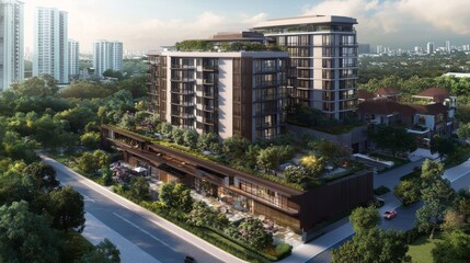 Obraz premium A beautifully designed 3D condo unit with a smart layout, making the most of every space.