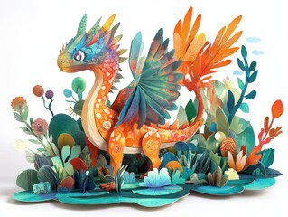 Obraz premium Embark on an epic journey with mythic creatures, Unleash whimsical designs, Imagine surreal wildlife