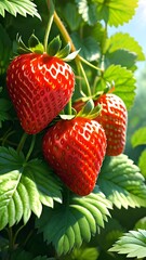 Strawberry in the garden