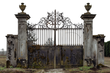 Gates to Hell, isolated on a transparent background