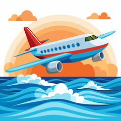 Fototapeta premium airplane in the sky