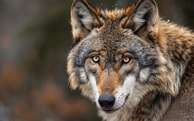 Obraz premium Grey Wolf Portrait