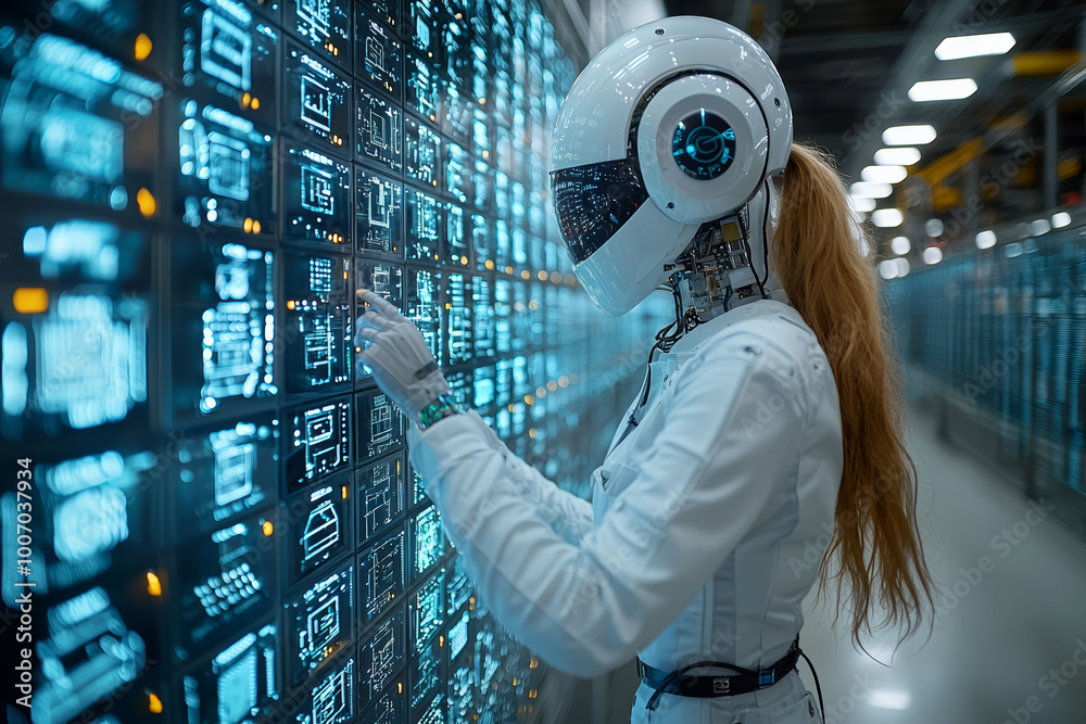 Poster an ai research team developing algorithms to improve natural language processing capabilities. conce