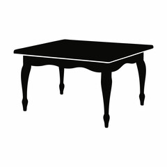 Table silhouette vector illustration design