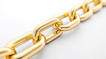 Obraz premium Intertwined Gold Chains in a Heap