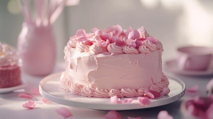 Fototapeta premium cake with roses