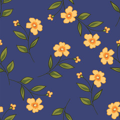Textile and digital seamless floral vector design