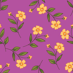 textile design with beautiful flowers pattern image