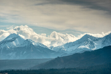 Tatra Mountains on a bright sunny day