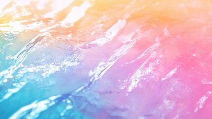 Vibrant Abstract Water Reflection with Soft Colors