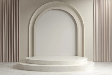 Luxurious Podium Display for Premium Product Presentation in Modern Interior