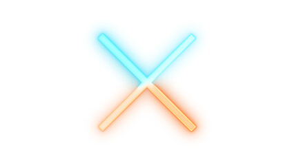 Neon icon clear symbol transparent background