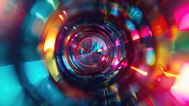 A detailed view of a camera lens, ideal for photography or technology-related projects