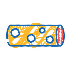 leukemia cancer doodle icon sketch vector. leukemia cancer sign. isolated symbol illustration