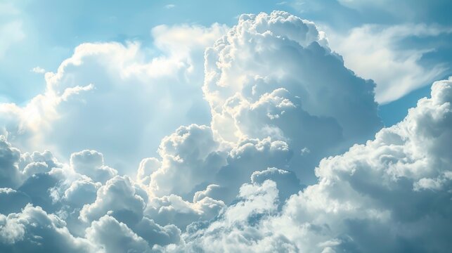 A single-engine plane soaring through a blue and white cloudy sky, a beautiful day for flight