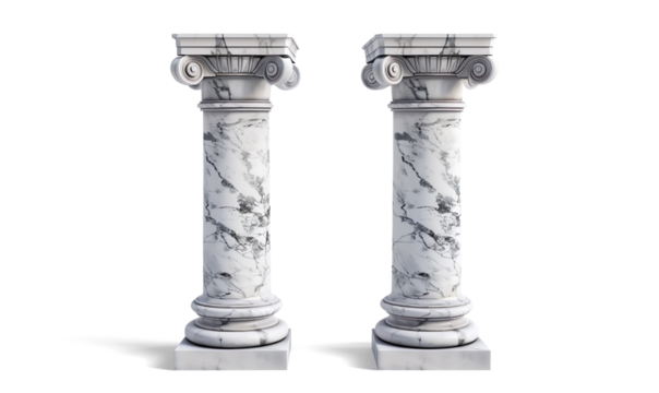  beautiful decorative designer vases on a transparent background