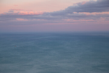 Lake Michigan at sunset time