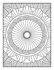 A Beautiful Floral Design for Stress Relief and Mindfulness. Perfect for Adults and Kids Alike, This Printable Artwork Offers a Creative Escape into Relaxation.