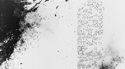 A photograph of a black and white image