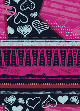 Patron de dibujos punk femenino