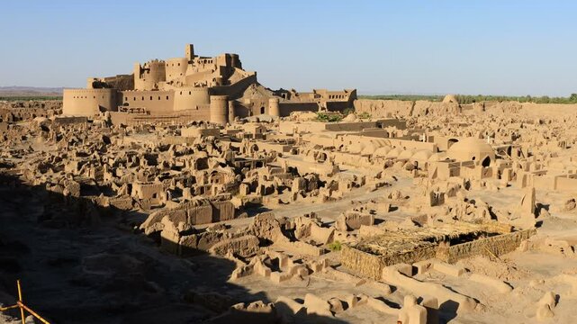 Bam Citadel, located in the city of Bam in Kerman Province, Iran, is the largest adobe building in the world and a UNESCO World Heritage Site