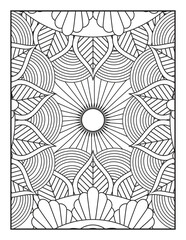 A Beautiful Floral Design for Stress Relief and Mindfulness. Perfect for Adults and Kids Alike, This Printable Artwork Offers a Creative Escape into Relaxation.