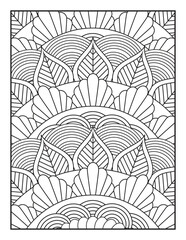 A Beautiful Floral Design for Stress Relief and Mindfulness. Perfect for Adults and Kids Alike, This Printable Artwork Offers a Creative Escape into Relaxation.