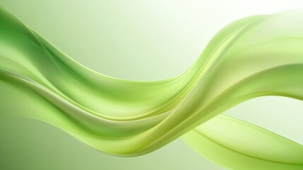 Fototapeta premium A smooth, green background with a curved design. This vector illustration could be used for websites, posters, or banners.