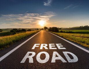 Image of a Free Road Sign