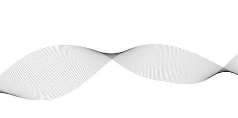 Abstract Gray wavy business and banner curve line background. Digital future technology concept. Line art striped graphic template, banner background. Vector illustration.